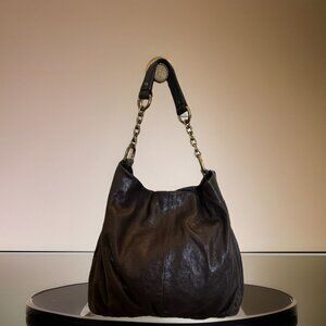 Nordstrom Brown Genuine Leather Shoulder Bag, Medium Size, Spacious, Ultra-Soft